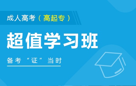 成人高考-高起专辅导课程【超值学习班】