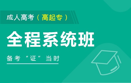 成人高考-高起专辅导课程【全程系统班】