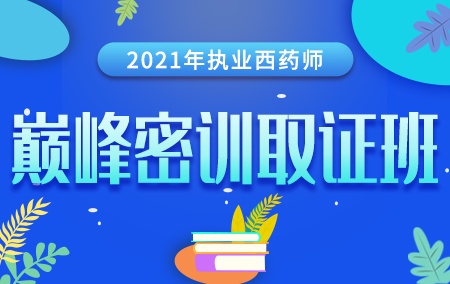 2021年执业西药师【巅峰密训取证班】